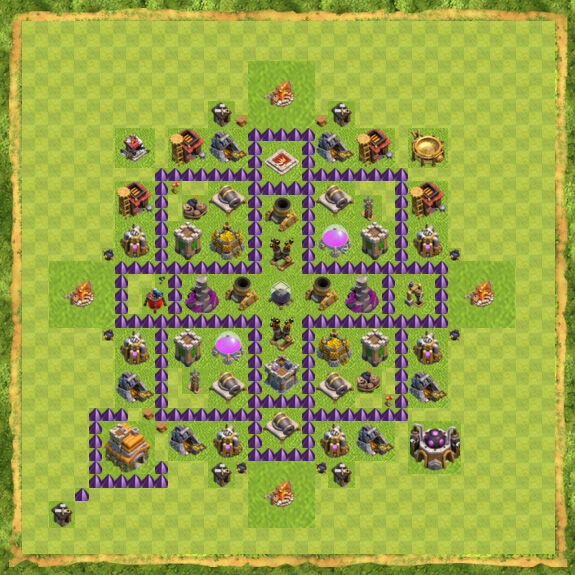 Base Farming Coc Th 7 2