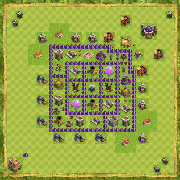 Base Farming Coc Th 7 20