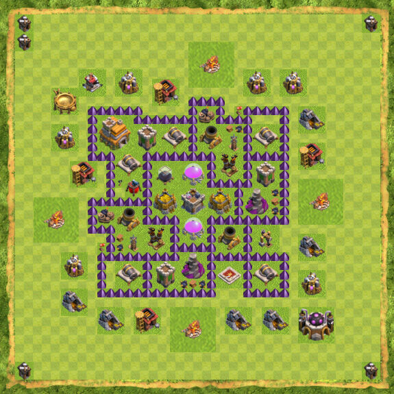 Base Farming Coc Th 7 21