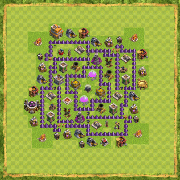 Base Farming Coc Th 7 30