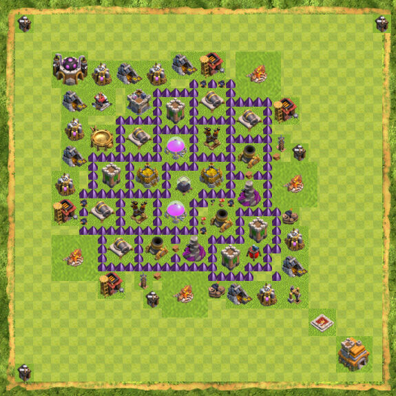 Base Farming Coc Th 7 31