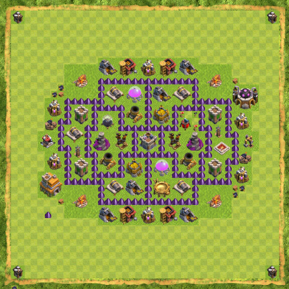 Base Farming Coc Th 7 32