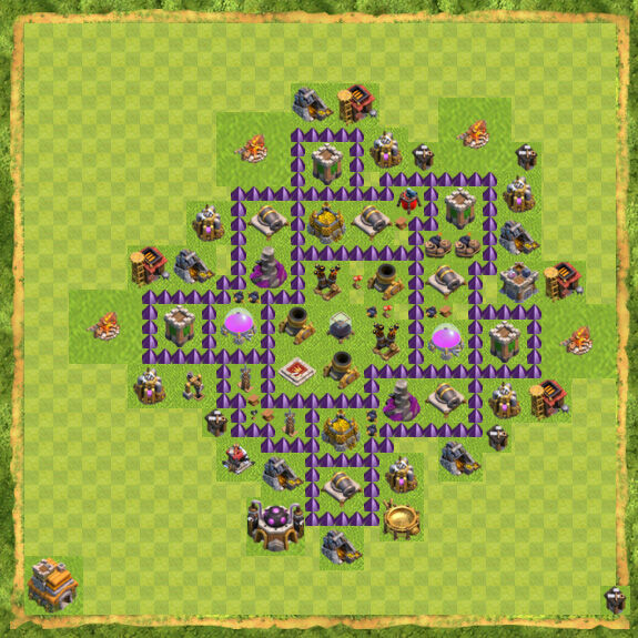 Base Farming Coc Th 7 33