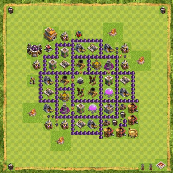 Base Farming Coc Th 7 36