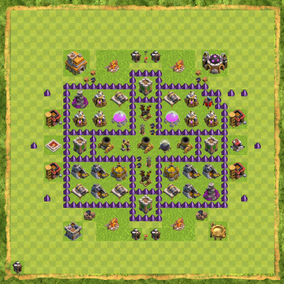 Base Farming Coc Th 7 37