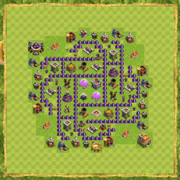 Base Farming Coc Th 7 38