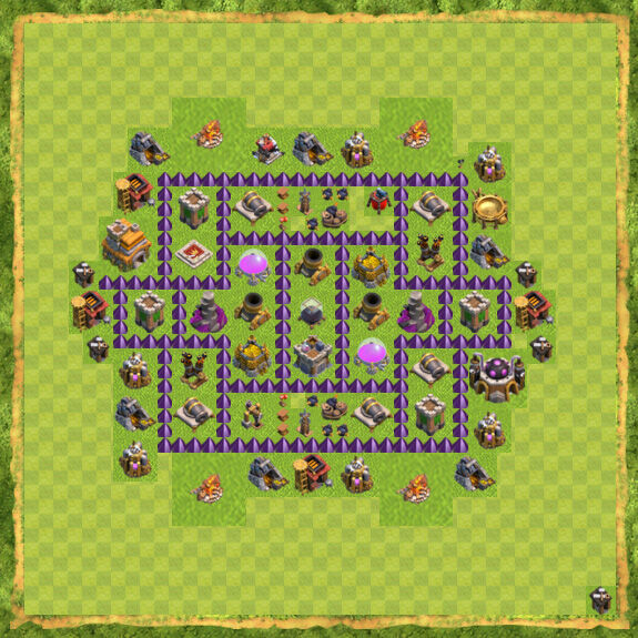 Base Farming Coc Th 7 4
