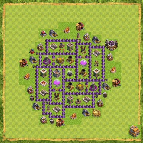 Base Farming Coc Th 7 41