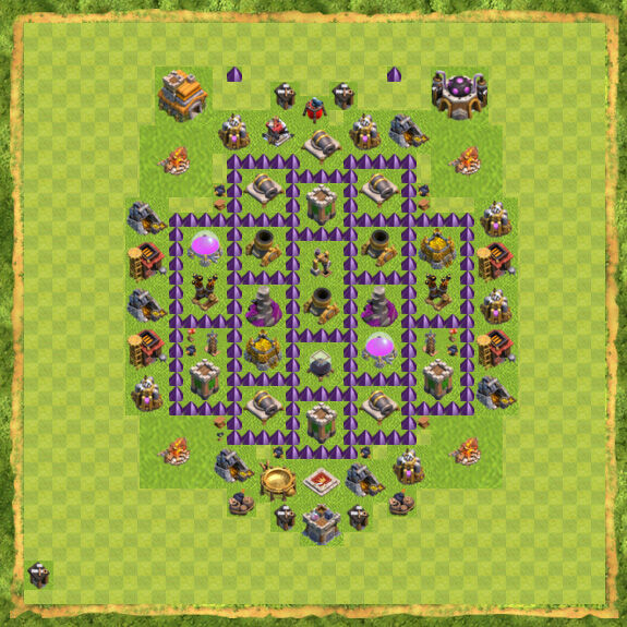 Base Farming Coc Th 7 42