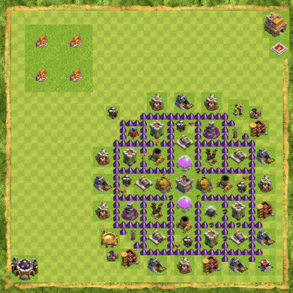 Base Farming Coc Th 7 43