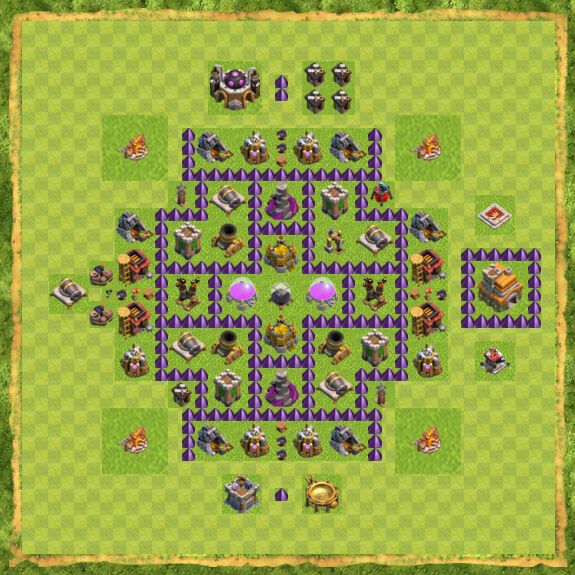 Base Farming Coc Th 7 45