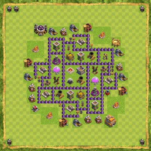 Base Farming Coc Th 7 47