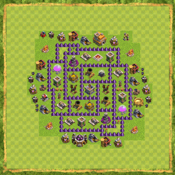 Base Farming Coc Th 7 48