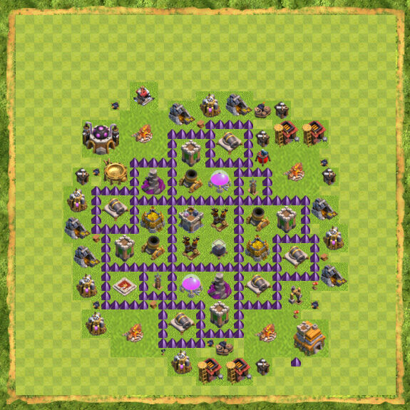 Base Farming Coc Th 7 50