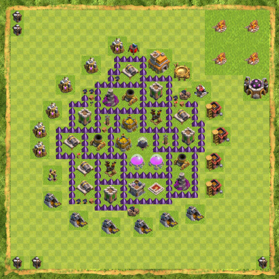 Base Farming Coc Th 7 6