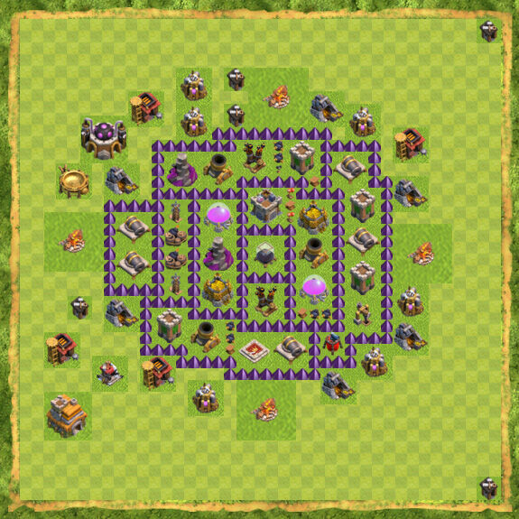 Base Farming Coc Th 7 7