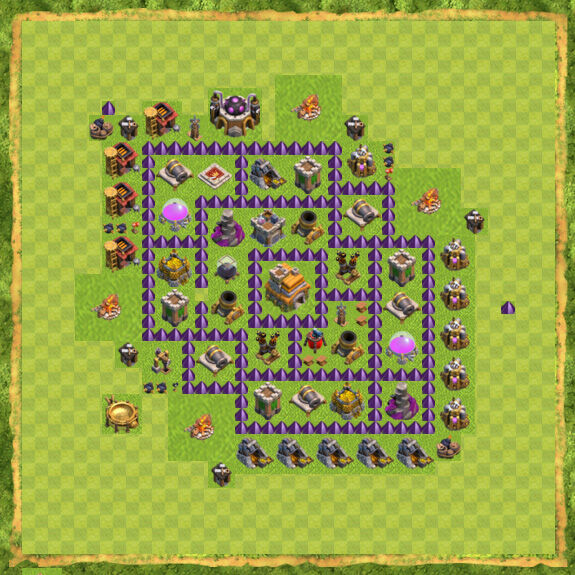 Base Farming Coc Th 7 8