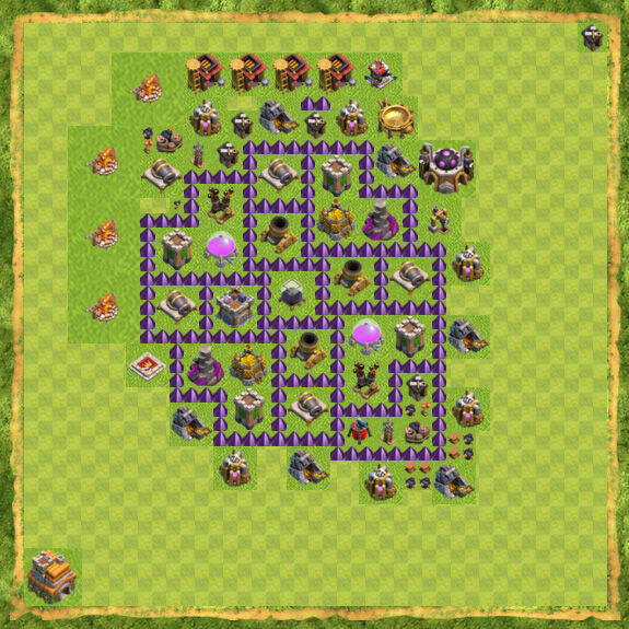 Base Farming Coc Th 7 9