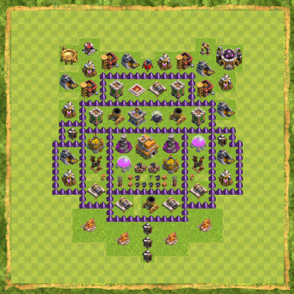 Base Defense Coc Th 7 42