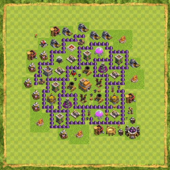 Base Defense Coc Th 7 46