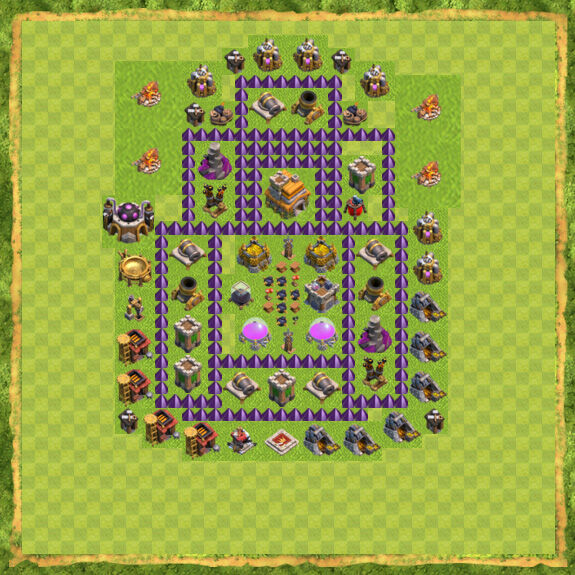 Base Defense Coc Th 7 47