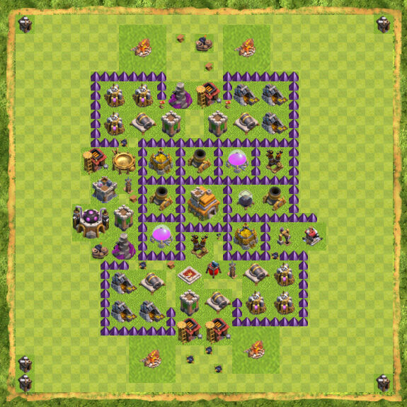 Base Hybrid Coc Th 7 40
