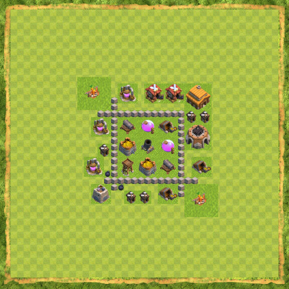 Base Farming Coc Th 3 1