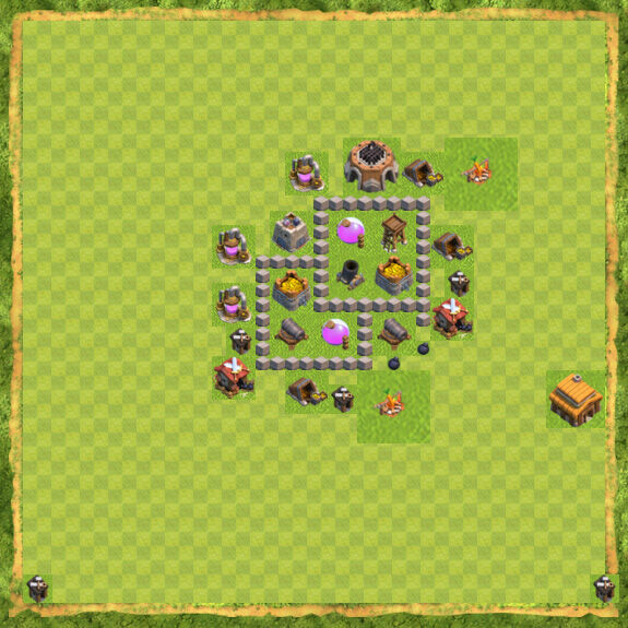 Base Farming Coc Th 3 10