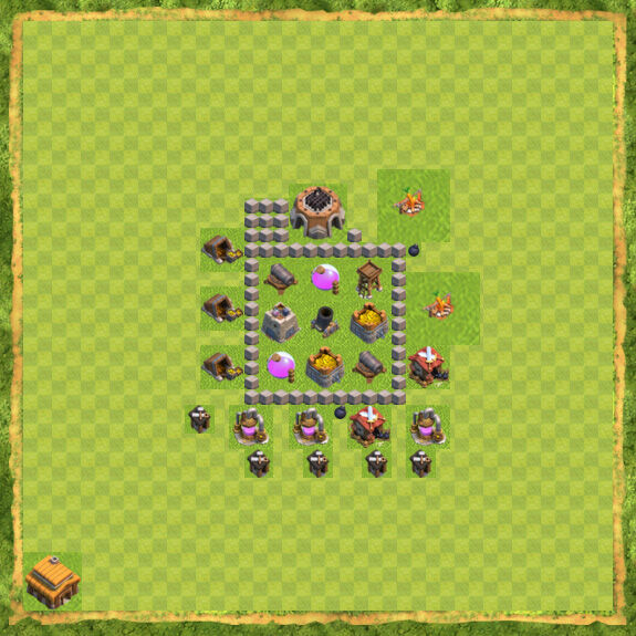 Base Farming Coc Th 3 12