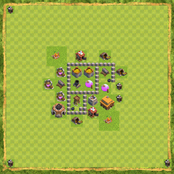 Base Farming Coc Th 3 13