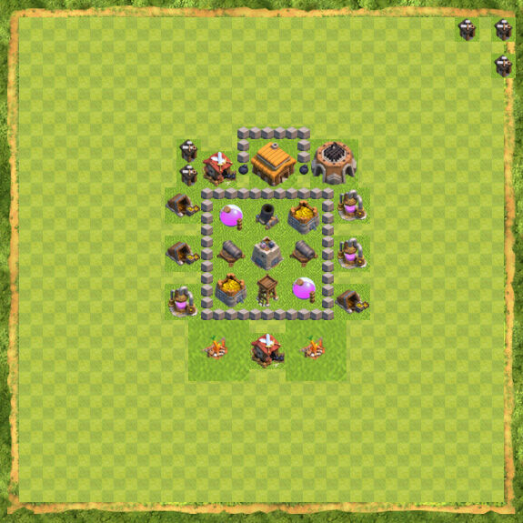 Base Farming Coc Th 3 16
