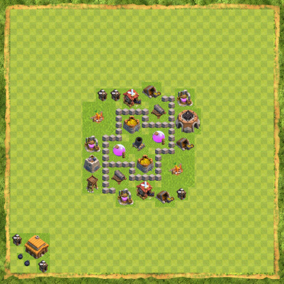 Base Farming Coc Th 3 21