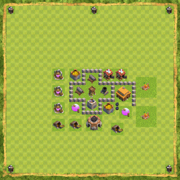 Base Farming Coc Th 3 25