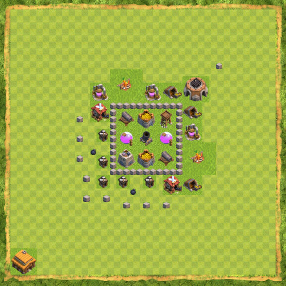 Base Farming Coc Th 3 3