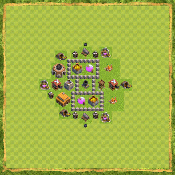 Base Farming Coc Th 3 6