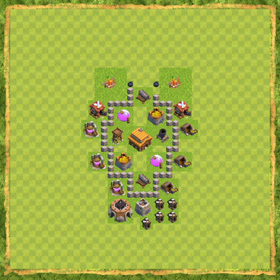 Base Trophy Coc Th 3 12