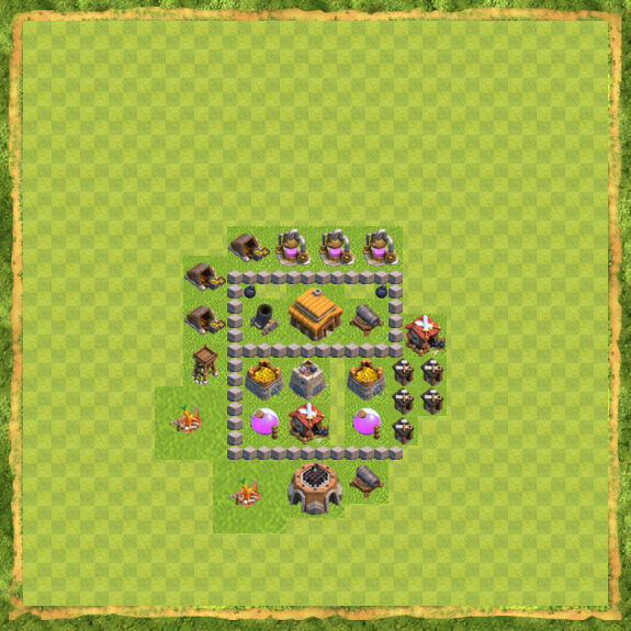 Base Trophy Coc Th 3 16