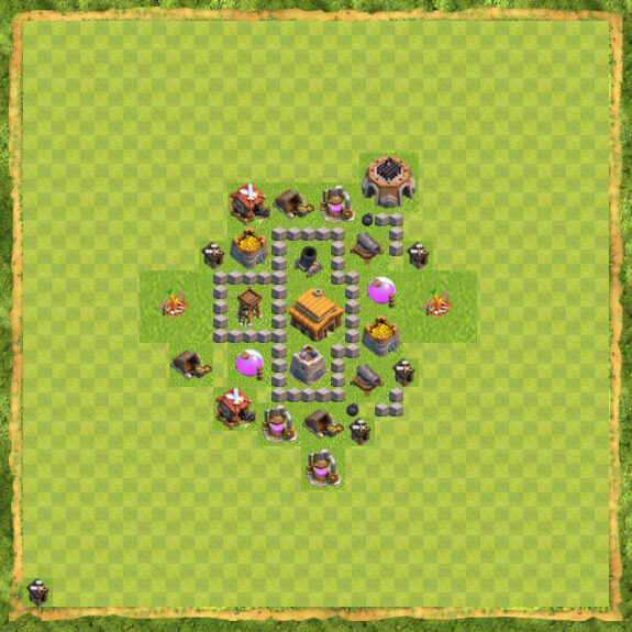 Base Trophy Coc Th 3 17