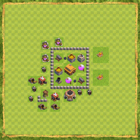 Base Trophy Coc Th 3 18
