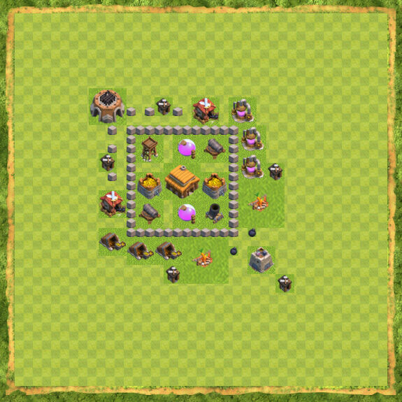Base Trophy Coc Th 3 2