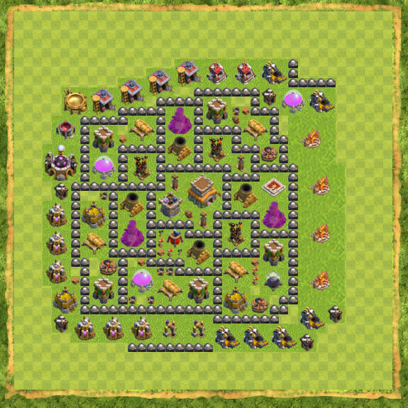 Base Defense Coc Th 8 19