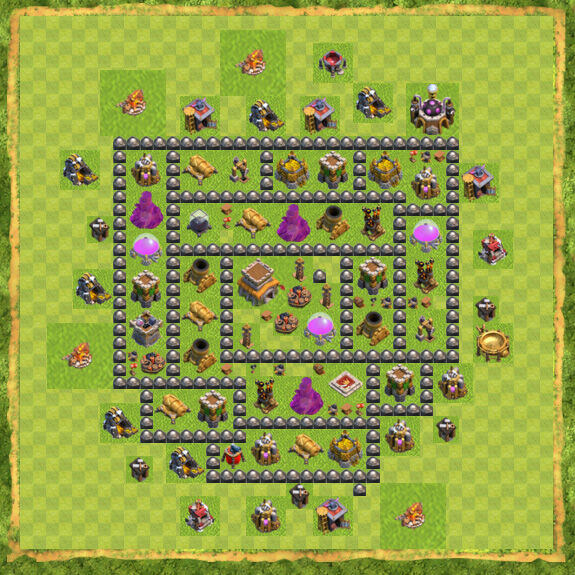 Base Defense Coc Th 8 22