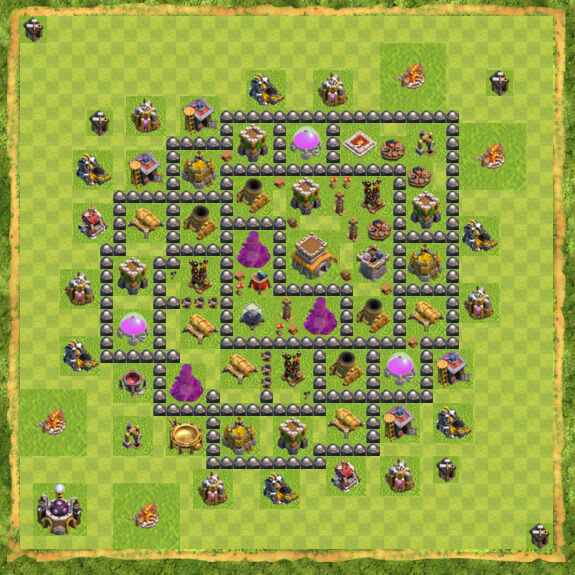 Base Defense Coc Th 8 31