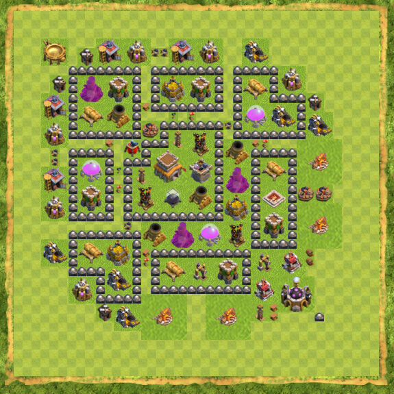 Base Defense Coc Th 8 41