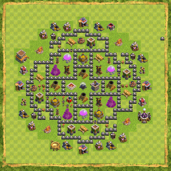 Base Farming Coc Th 8 1