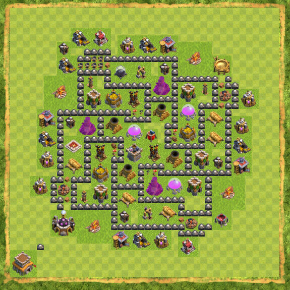 Base Farming Coc Th 8 11