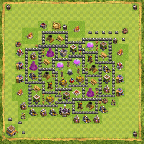 Base Farming Coc Th 8 12