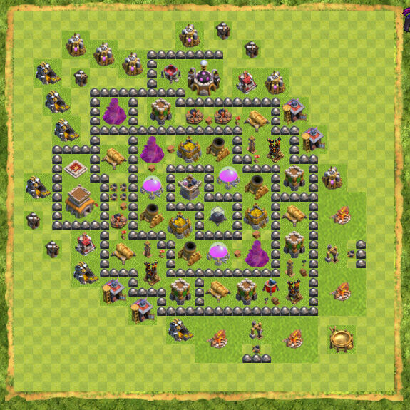Base Farming Coc Th 8 13