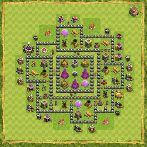 Base Farming Coc Th 8 16