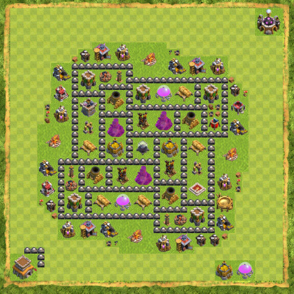 Base Farming Coc Th 8 18